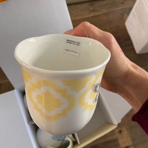 New! Lenox butterfly meadow trellis dessert mugs